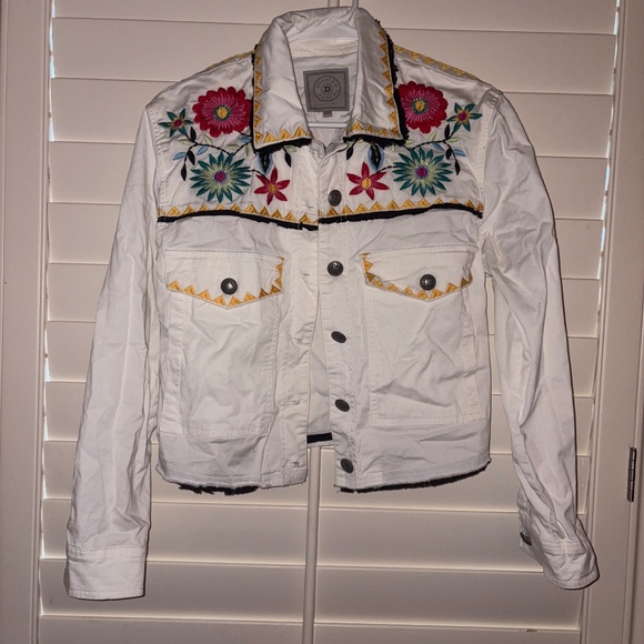 Double D Ranch Embroidered Jean Jacket - Picture 1 of 4